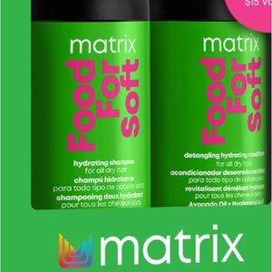NWT Matix Food For Soft Haircare Set Shampoo & Conditioner Travel Size